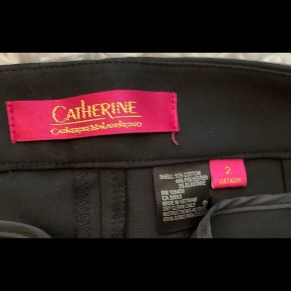 Catherine Black Pants Size 2 - Picture 3 of 8